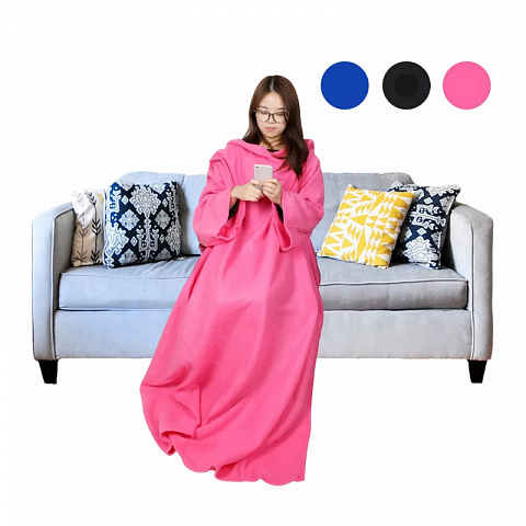 Плед одеяло с рукавами - рис 10.