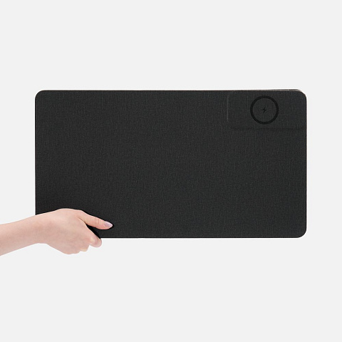 Складной стол для ноутбука с беспроводной зарядкой Kickstand Table, серый - рис 7.